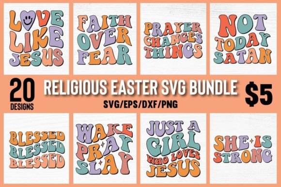 Download Retro Religious Easter SVG Bundle Vol 1 - Easter svg bundle Collection