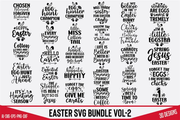 Download Easter Svg Bundle Vol-2 - Easter svg bundle Collection