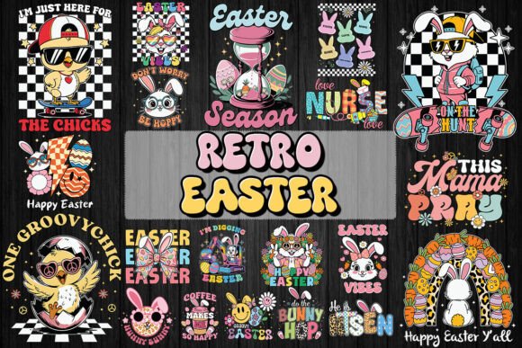 Download Retro Easter SVG Bundle - Easter svg bundle Collection