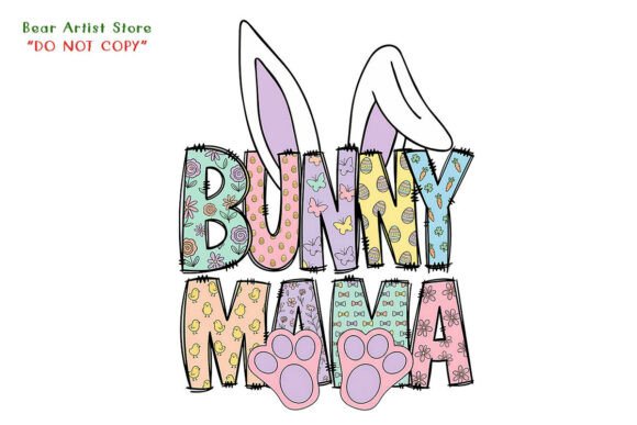 Download Bunny Mama Print, Easter Sublimation - Easter sublimation Collection