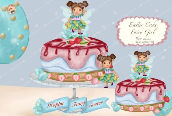 Download Easter Cakes Clipart,Fairy Easter PNG - Fairy easter Collection