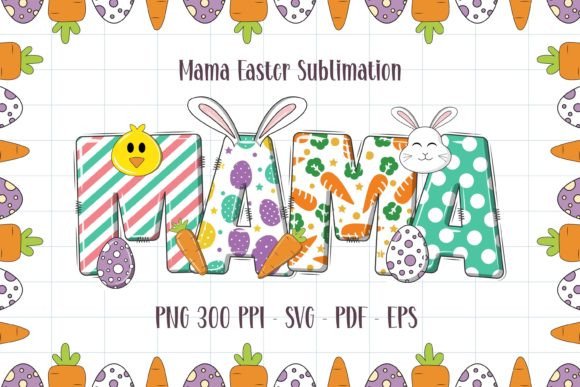 Download Mama Mini Easter Sublimation PNG - Easter sublimation Collection