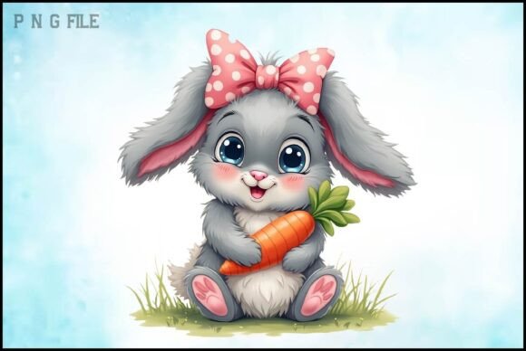 Download Watercolor Bunny Clipart PNG - Watercolor bunny clipart Collection