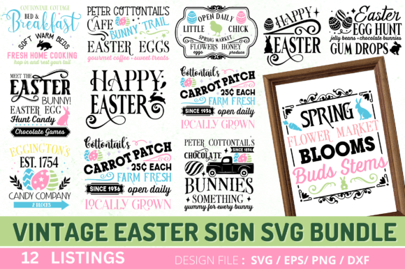 Download Vintage Easter Svg Bundle,Easter Sign - Easter svg bundle Collection