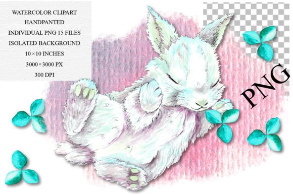 Download Watercolor Bunny Clipart, PNG - Watercolor bunny clipart Collection