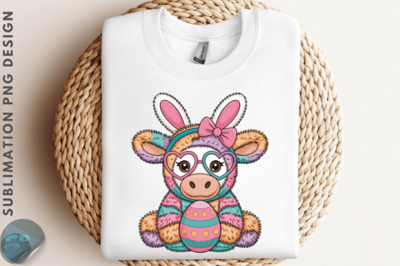 Download Latch Hook Easter Png Highland Cow PNG - Premium Bundle