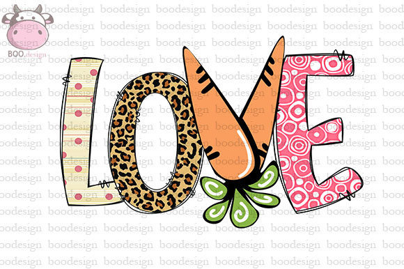 Download Love Carot Easter Sublimation Print - Easter sublimation Collection